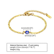 Anklets for Men, Turkey Evil Blue