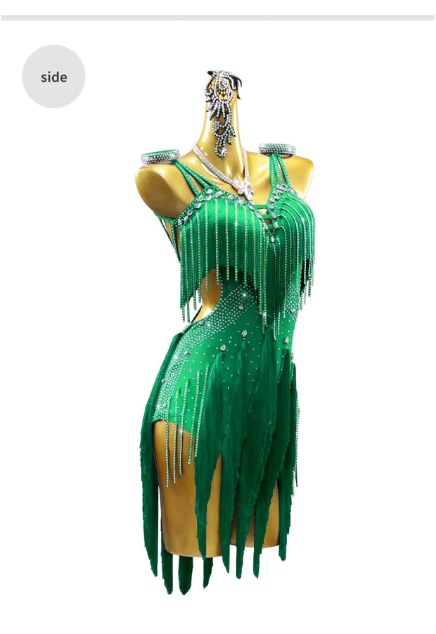 Womens Latin Dance Dresses Competition CostumeSuit