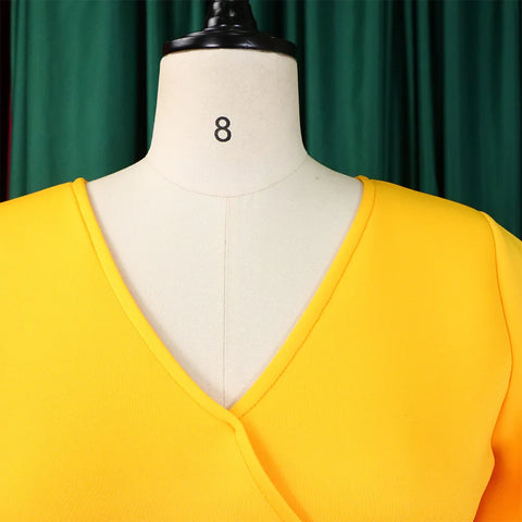 Elegant Party Dresses for Women V Neck Ruffles