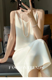 Sexy Comfortable Silk Slip One-Piece Dress RW-D13