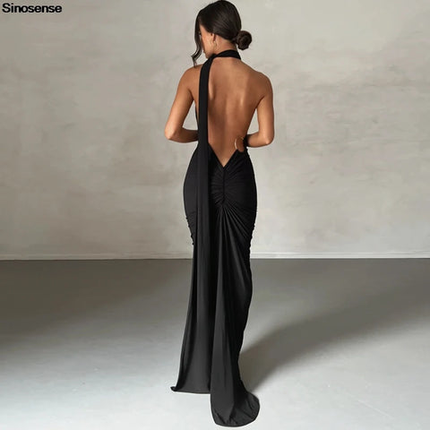 Womens Elegant Evening Party Cocktail Long Dress Sexy
