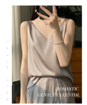 Silk Satin Women Double Shoulder Camisole Tank