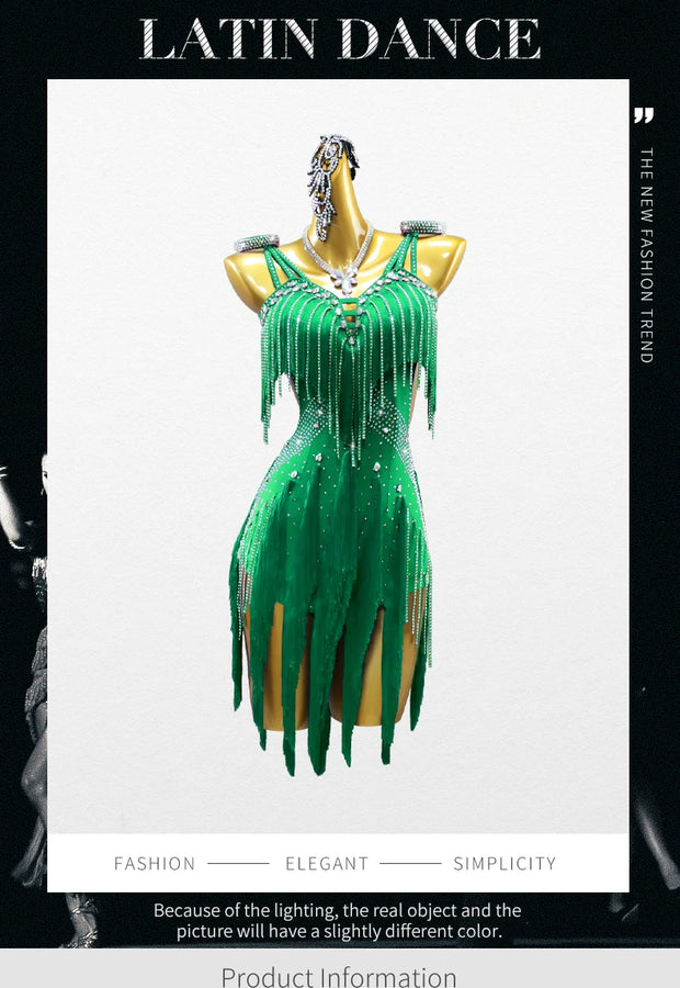 Womens Latin Dance Dresses Competition CostumeSuit