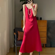 Sexy Comfortable Silk Slip One-Piece Dress RW-D13