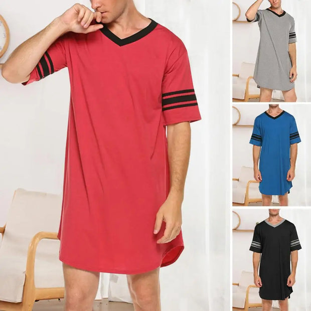 Men Loungewear Contrast Color Men Summer Long