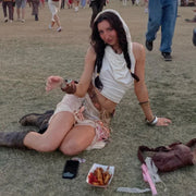 Hooded Crop Top Women Edgy Clothes Y2k