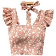 Crop Tops Camis Women Ruffles Sexy