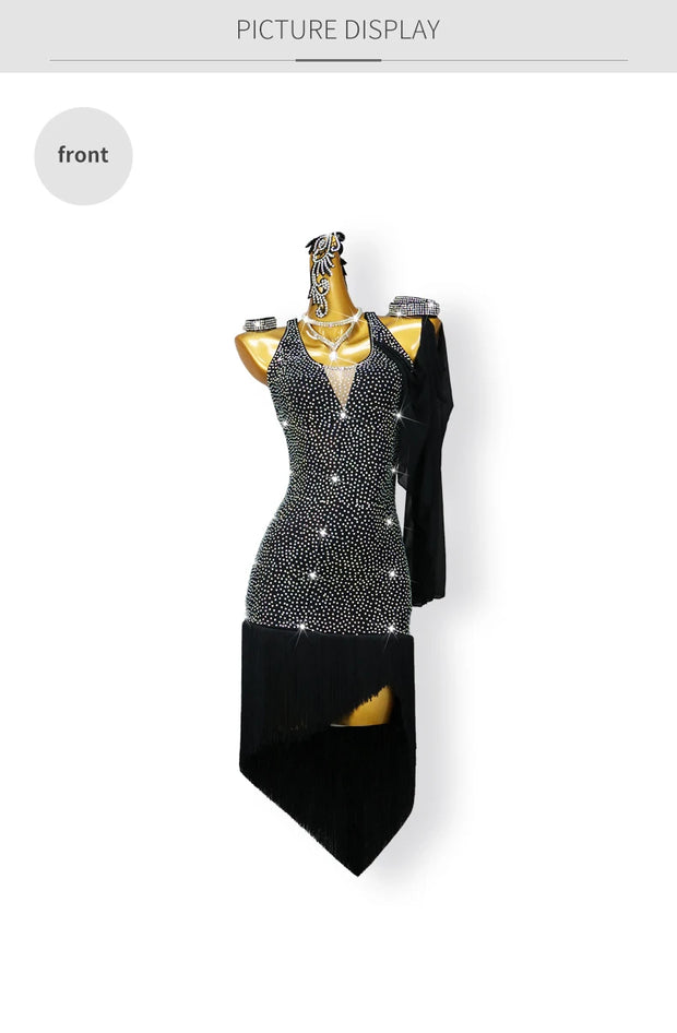 Latin Dress Woman Girls Dance Skirt Sexy Suit