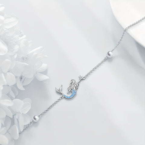 Mermaid Anklet Sterling