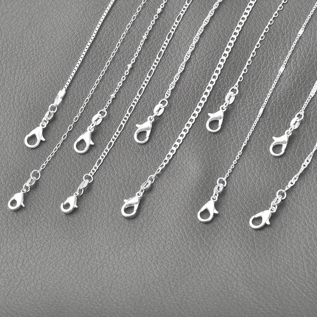 20pcs/PACK Mixed Multi Styles Collections Silvery