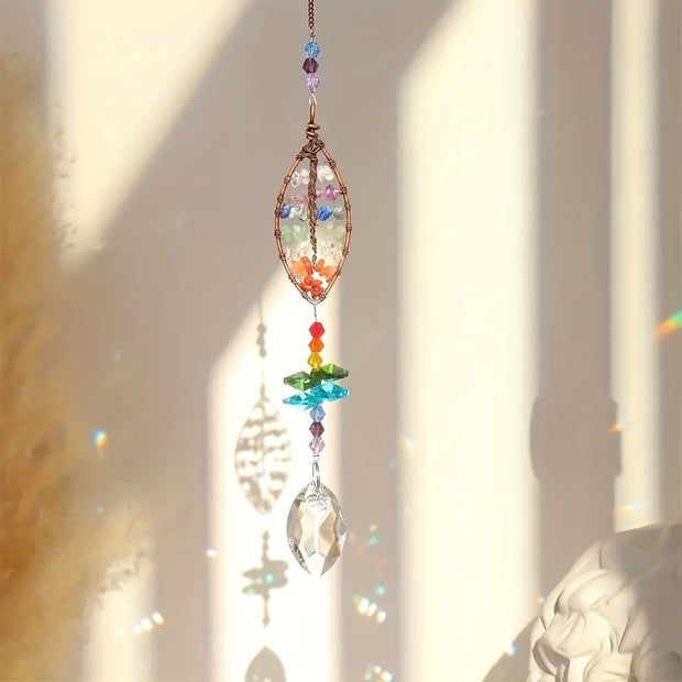 3pcs Crystal Suncatchers, Colorful Life