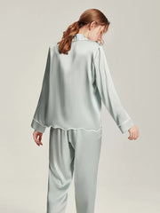 Silk Pajamas Women's Home Wear Long Sleeve 100 Mulberry Silk Two-piece Set