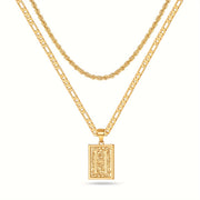 2pcs Initial Letter Necklaces & Chain Necklace, Jewelry Gifts For Men Women