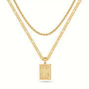 2pcs Initial Letter Necklaces & Chain Necklace, Jewelry Gifts For Men Women