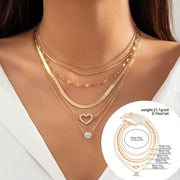 6pcs Golden Chokers Necklace